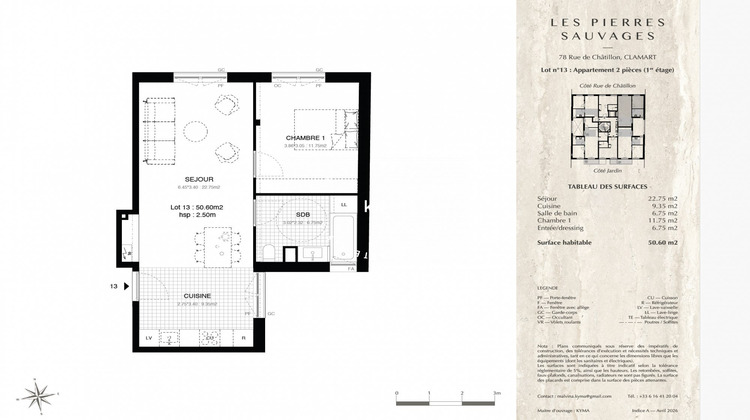 Ma-Cabane - Vente Appartement Clamart, 50 m²