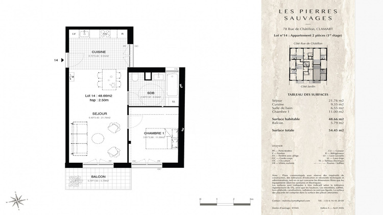 Ma-Cabane - Vente Appartement Clamart, 48 m²