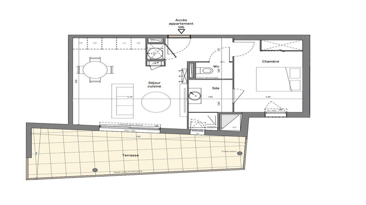 Ma-Cabane - Vente Appartement Clarensac, 45 m²