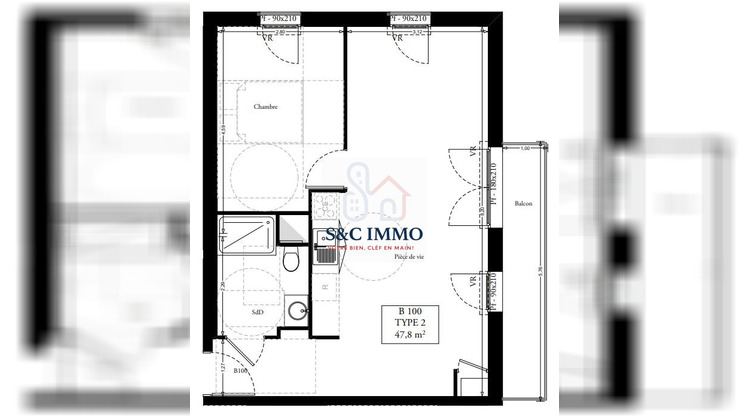 Ma-Cabane - Vente Appartement Clermont, 47 m²