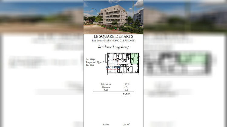 Ma-Cabane - Vente Appartement Clermont, 47 m²