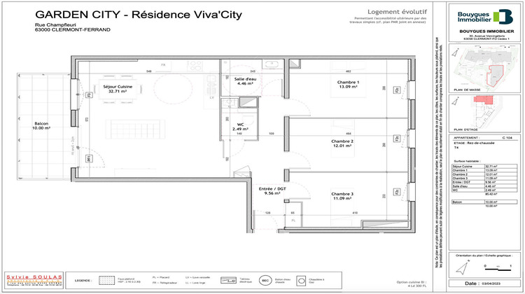 Ma-Cabane - Vente Appartement CLERMONT-FERRAND, 85 m²