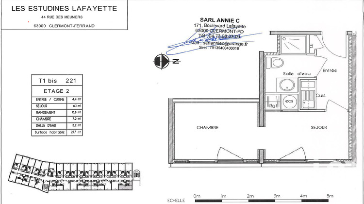 Ma-Cabane - Vente Appartement Clermont-Ferrand, 22 m²