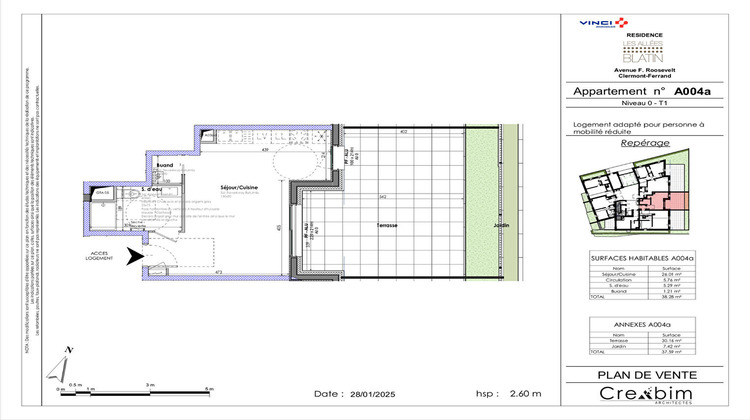 Ma-Cabane - Vente Appartement CLERMONT-FERRAND, 38 m²