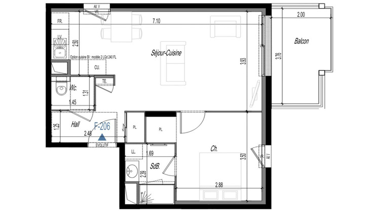 Ma-Cabane - Vente Appartement Clermont-Ferrand, 46 m²