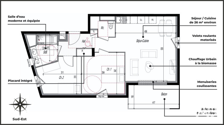 Ma-Cabane - Vente Appartement Clermont-Ferrand, 65 m²