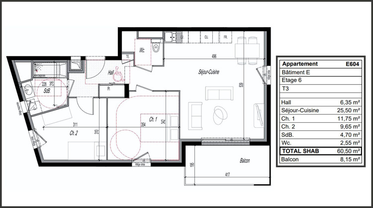 Ma-Cabane - Vente Appartement Clermont-Ferrand, 65 m²