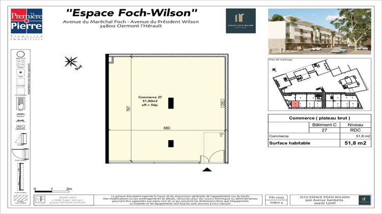 Ma-Cabane - Vente Appartement Clermont-l'Herault, 41 m²
