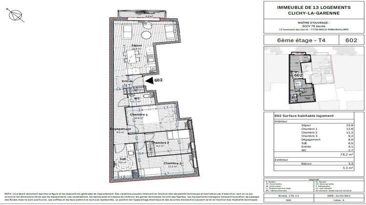 Ma-Cabane - Vente Appartement Clichy, 73 m²