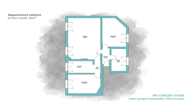 Ma-Cabane - Vente Appartement CLICHY, 64 m²