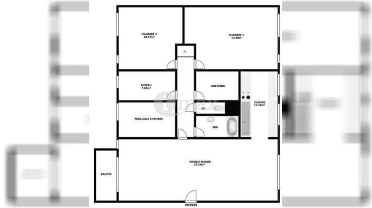 Ma-Cabane - Vente Appartement CLICHY, 92 m²