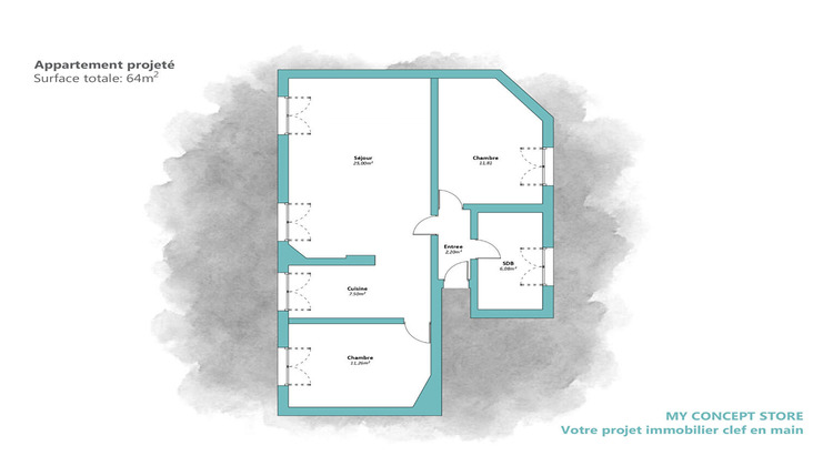 Ma-Cabane - Vente Appartement CLICHY, 64 m²