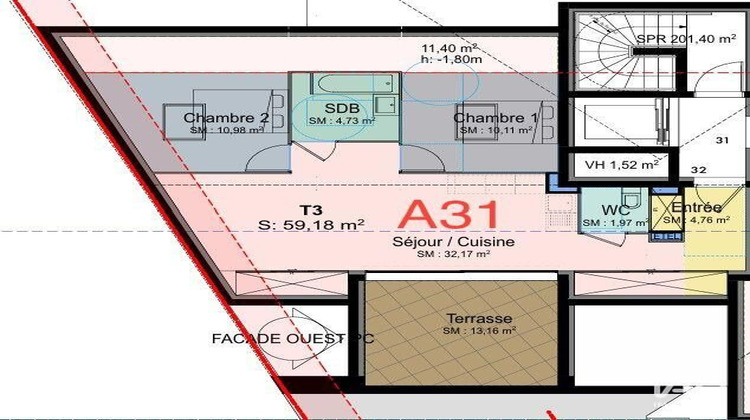 Ma-Cabane - Vente Appartement Cogolin, 59 m²