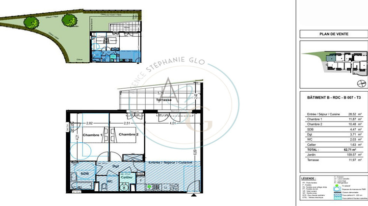Ma-Cabane - Vente Appartement COGOLIN, 62 m²