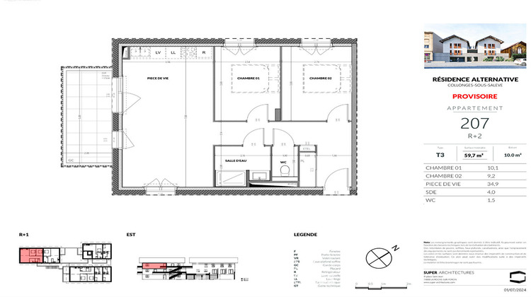 Ma-Cabane - Vente Appartement COLLONGES-SOUS-SALEVE, 59 m²