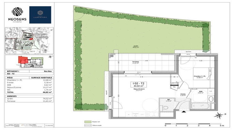 Ma-Cabane - Vente Appartement COLLONGES SOUS SALEVE, 45 m²