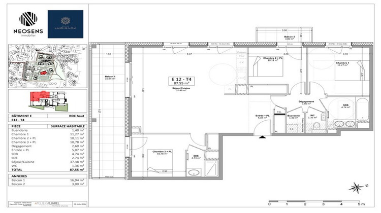 Ma-Cabane - Vente Appartement COLLONGES SOUS SALEVE, 88 m²