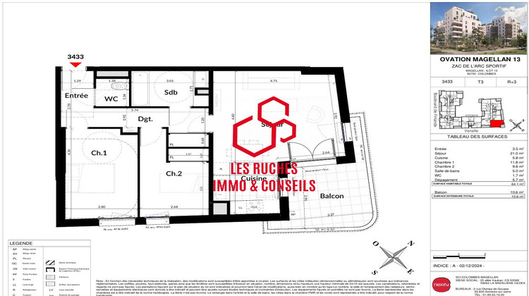 Ma-Cabane - Vente Appartement Colombes, 64 m²