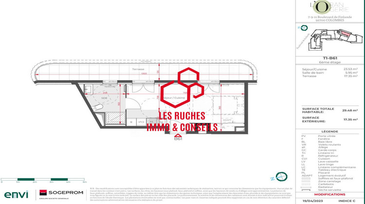 Ma-Cabane - Vente Appartement Colombes, 29 m²