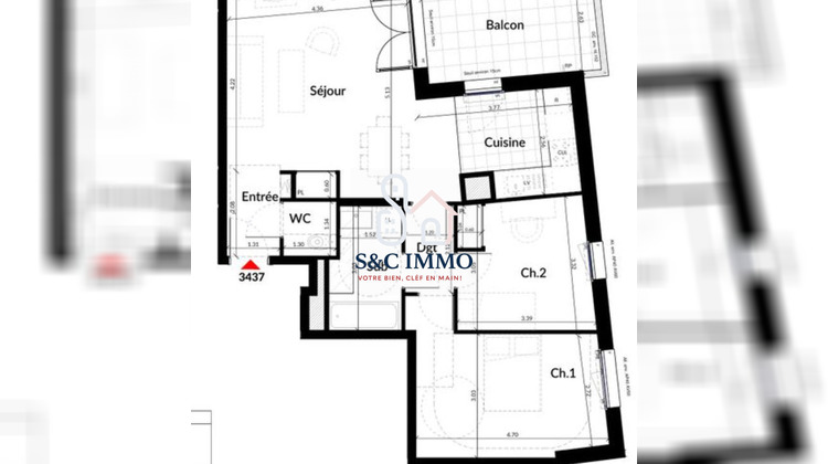 Ma-Cabane - Vente Appartement Colombes, 68 m²