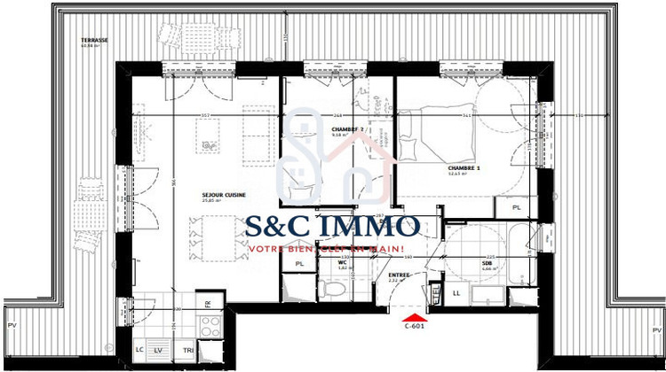 Ma-Cabane - Vente Appartement Colombes, 59 m²