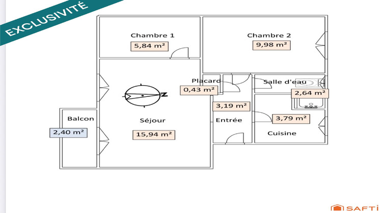 Ma-Cabane - Vente Appartement Colombes, 42 m²