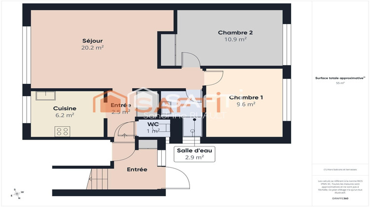 Ma-Cabane - Vente Appartement Colombes, 55 m²