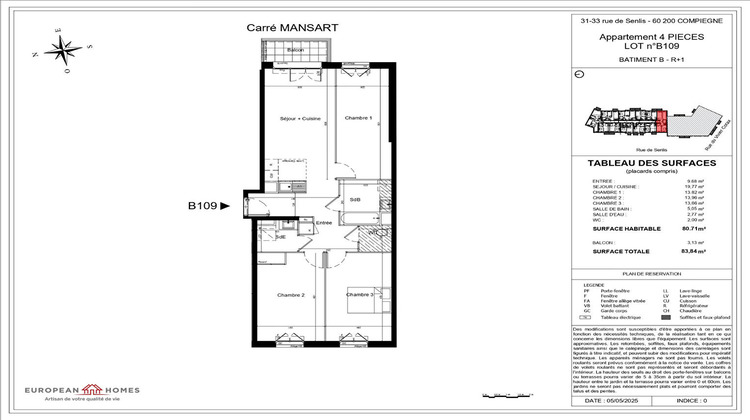 Ma-Cabane - Vente Appartement COMPIEGNE, 80 m²