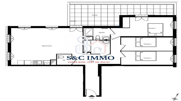 Ma-Cabane - Vente Appartement Compiègne, 90 m²