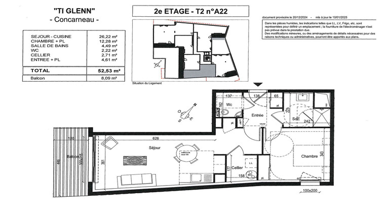 Ma-Cabane - Vente Appartement CONCARNEAU, 52 m²