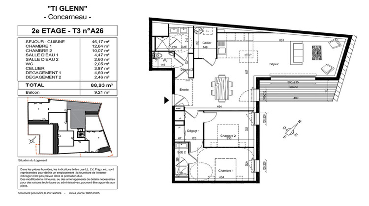 Ma-Cabane - Vente Appartement CONCARNEAU, 88 m²