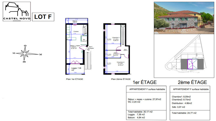 Ma-Cabane - Vente Appartement CONTES, 54 m²