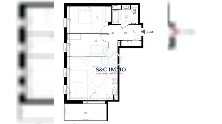 Ma-Cabane - Vente Appartement Corbeil-Essonnes, 64 m²