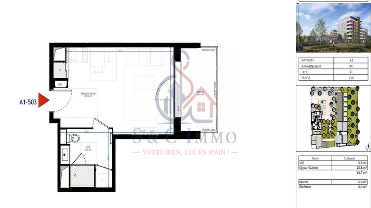 Ma-Cabane - Vente Appartement Corbeil-Essonnes, 26 m²