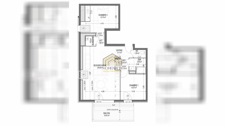 Ma-Cabane - Vente Appartement Corbelin, 63 m²