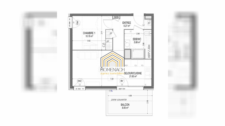 Ma-Cabane - Vente Appartement Corbelin, 44 m²