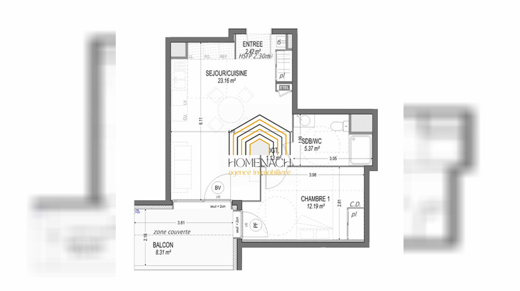 Ma-Cabane - Vente Appartement Corbelin, 44 m²