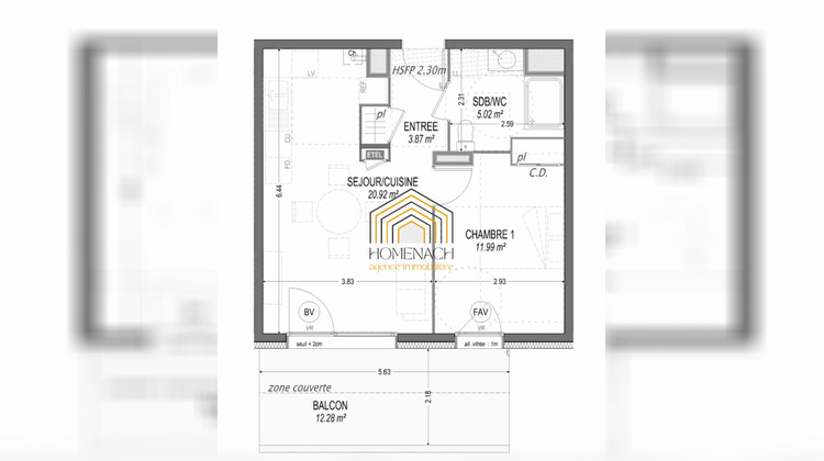 Ma-Cabane - Vente Appartement Corbelin, 41 m²