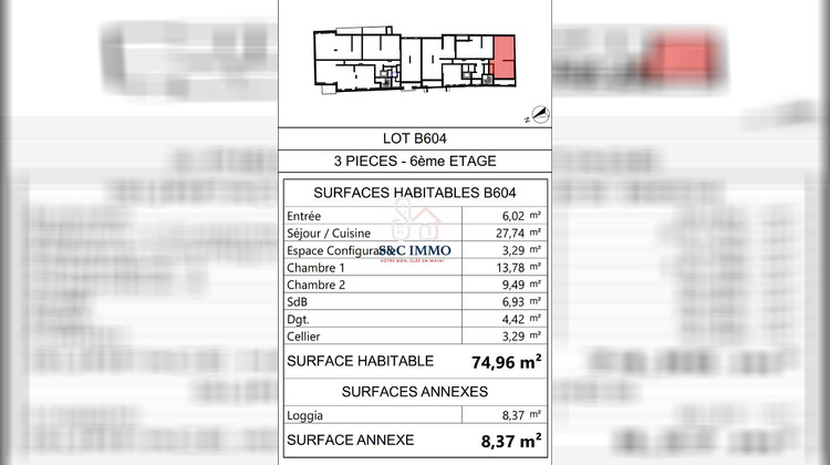Ma-Cabane - Vente Appartement Cormeilles-en-Parisis, 74 m²