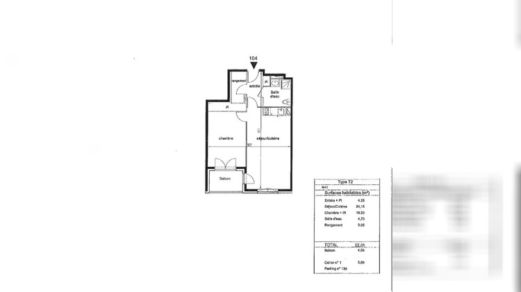 Ma-Cabane - Vente Appartement Cornebarrieu, 52 m²