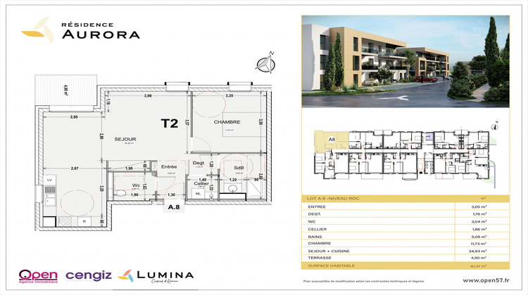 Ma-Cabane - Vente Appartement Cosnes-et-Romain, 61 m²