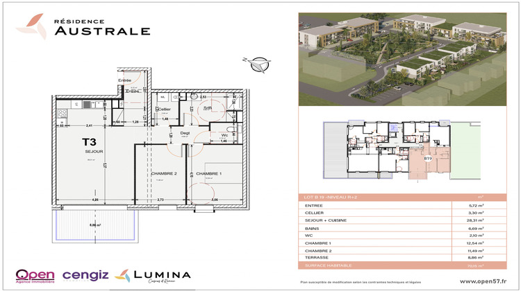Ma-Cabane - Vente Appartement Cosnes-et-Romain, 70 m²
