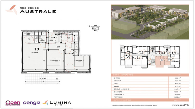 Ma-Cabane - Vente Appartement Cosnes-et-Romain, 66 m²