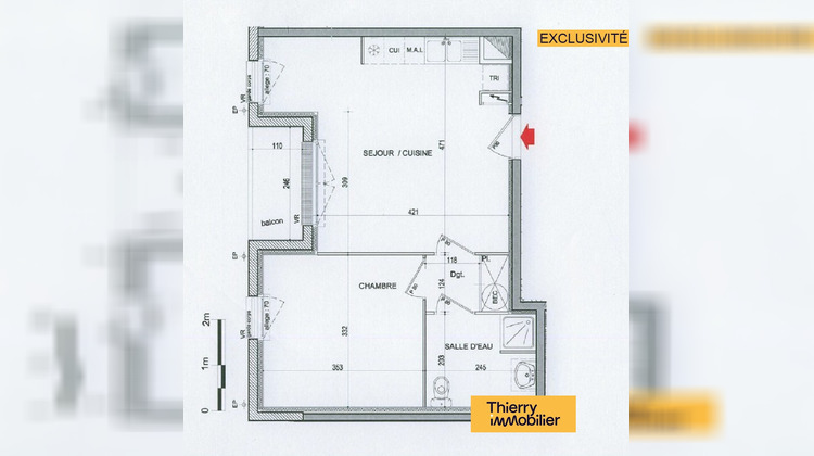 Ma-Cabane - Vente Appartement COUERON, 40 m²