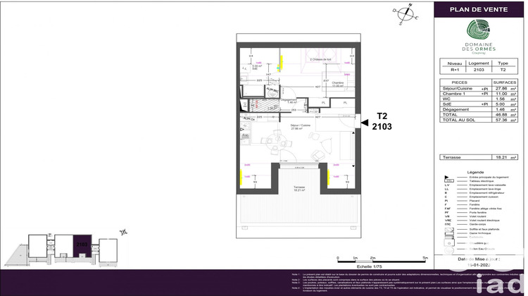 Ma-Cabane - Vente Appartement Coupvray, 47 m²