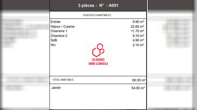 Ma-Cabane - Vente Appartement Coupvray, 61 m²