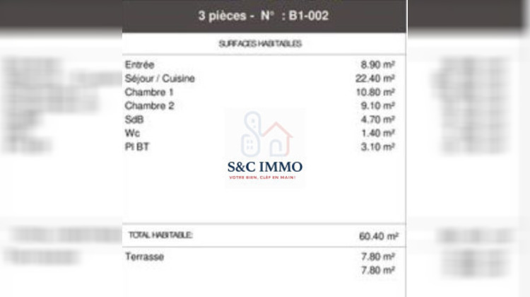 Ma-Cabane - Vente Appartement Coupvray, 60 m²