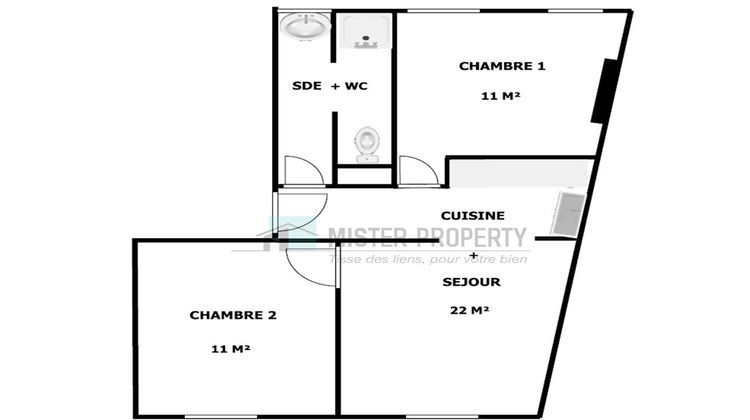 Ma-Cabane - Vente Appartement COURBEVOIE, 54 m²