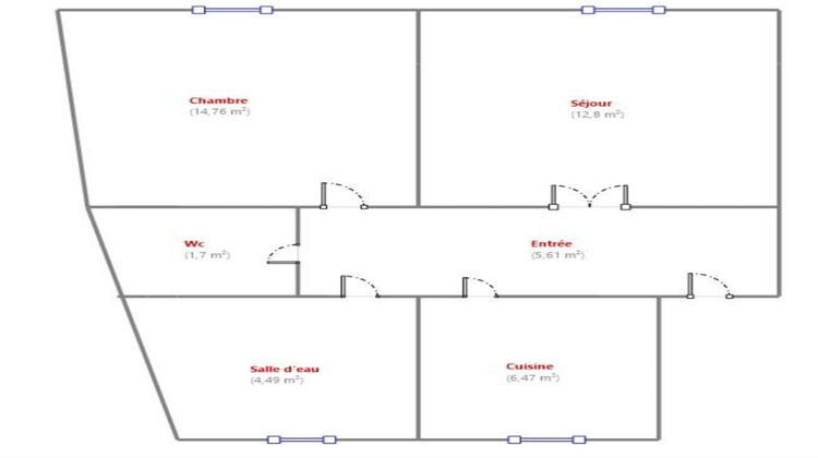Ma-Cabane - Vente Appartement COURBEVOIE, 46 m²