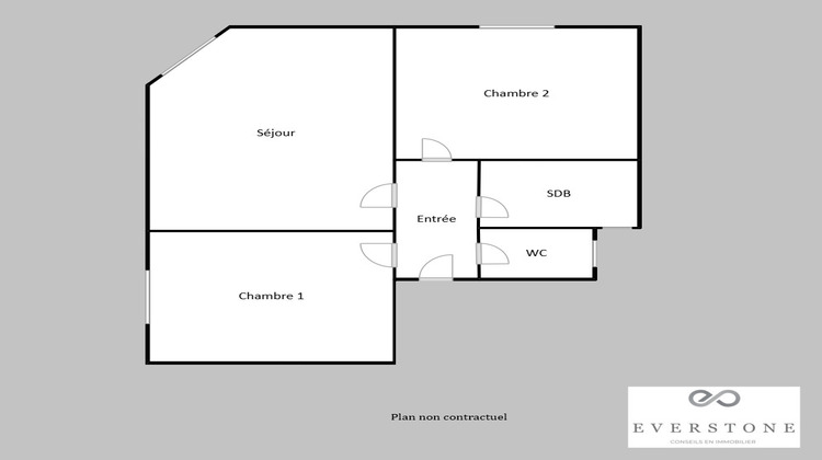 Ma-Cabane - Vente Appartement COURBEVOIE, 46 m²